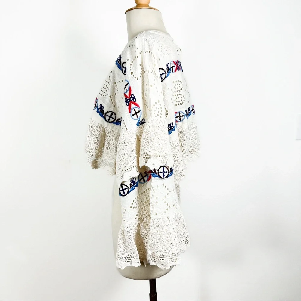 Anthropologie ruffle lace